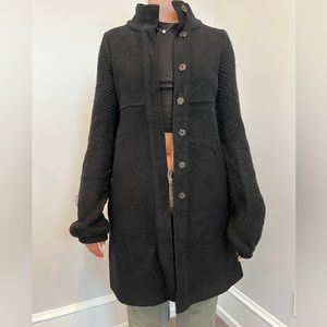 Zara black pea coat